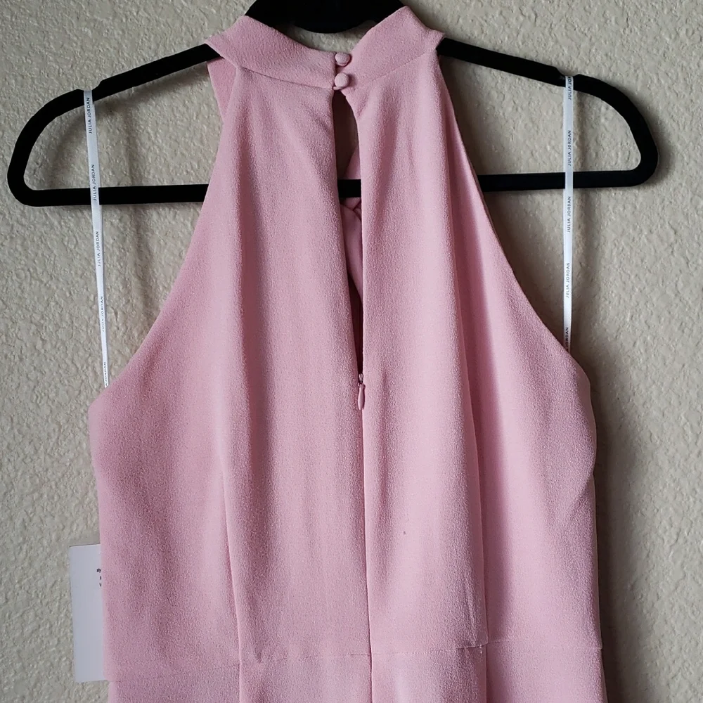 Julia Jordan Blush Halter Jumpsuit - Picture 7 of 9